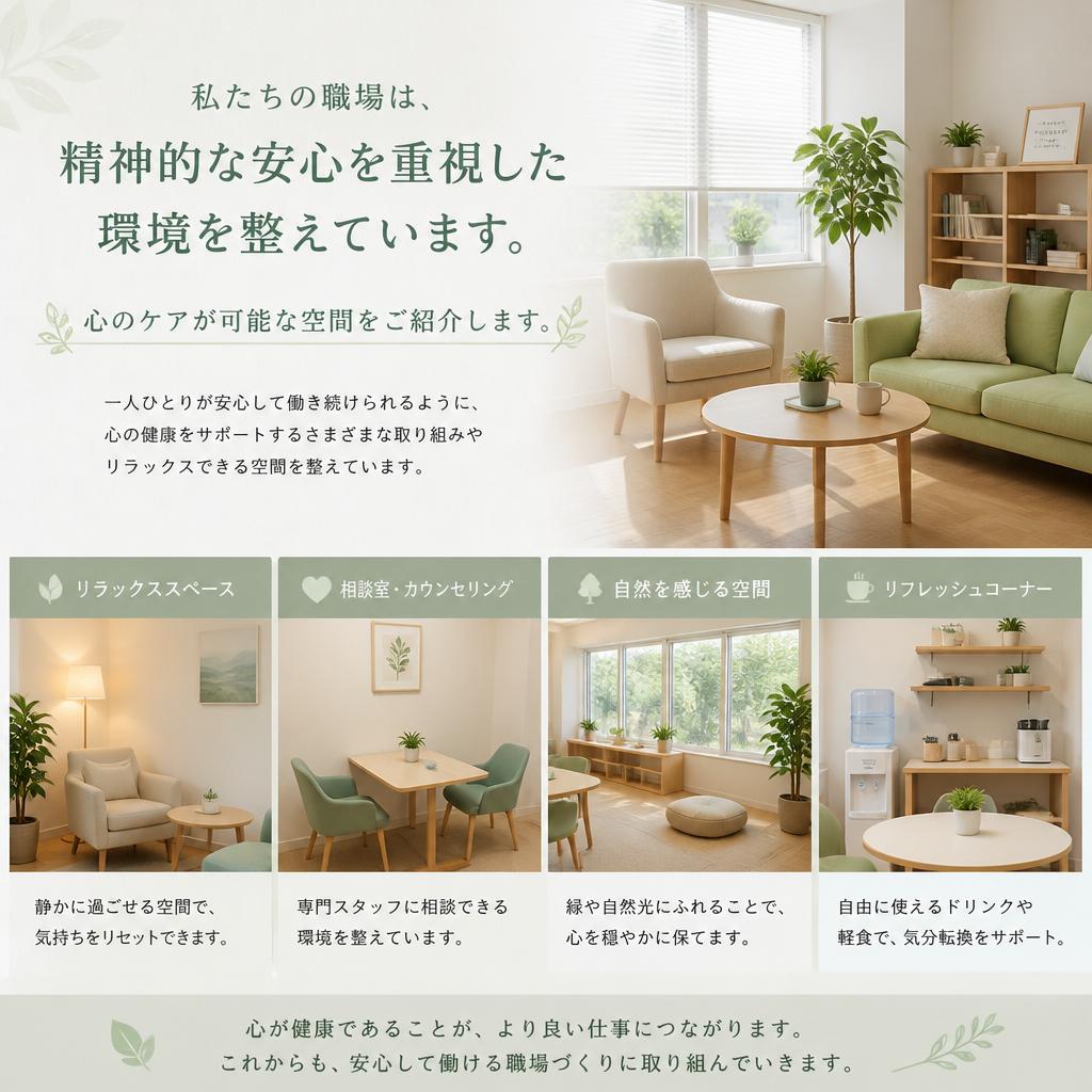 安心して働ける職場環境